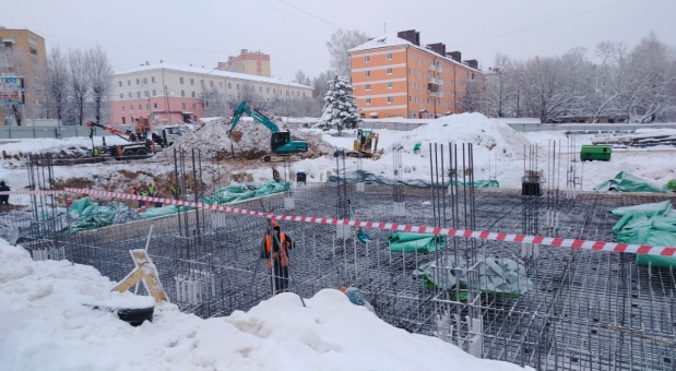 Продолжается строительство физкультурно-оздоровительного комплекса «Термолэнд-Дельфин» в Смоленске