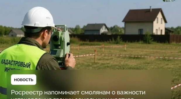 Смолянам напомнили о важности установления границ земельных участков