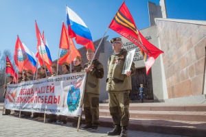 Смоляне встретили автомарш «Звезда нашей Великой Победы»